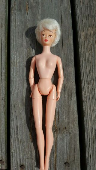 Vintage Marx 1961 Debbie Drake Doll,  Barbie Size Platinum PINK Outfit 7