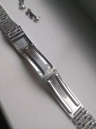 Rare Vintage Girard Perregaux Stainless Watch Bracelet 17mm & 18mm End Links 3