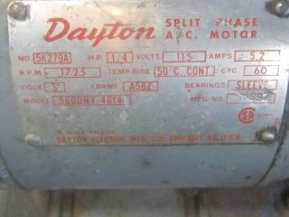 Rare Vintage Dayton Power Hacksaw 1Z725 Electric Pipe Metal Cutting 3