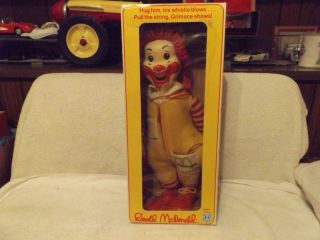 Vintage Dolls - - 1978 Ronald Mcdonald Doll By Hasbro - - 20 " Tall - -