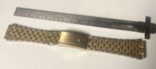 Rare Vintage Jb Champion 14k Gf Tiny Tuning Forks Bracelet Band Bulova Accutron