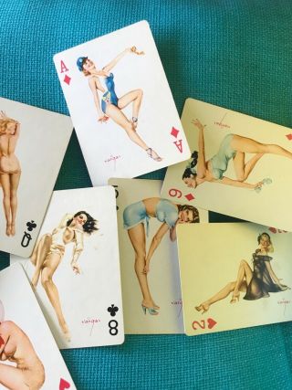 Vintage 1950’s Alberto VARGAS Pinup Playing CARDS - Complete Deck 2