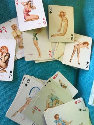 Vintage 1950’s Alberto VARGAS Pinup Playing CARDS - Complete Deck 4