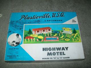 Vintage 1952 Plasticville 5402 " O " & " S " Scale Highway Motel Master W/box