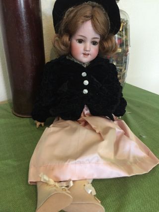 Antique 19 " German Bisque Simon Halbig Doll,  Jointed Compo Body,