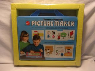 Vintage 1970 Peanuts Portable Picture Maker Nos Charlie Brown Snoopy