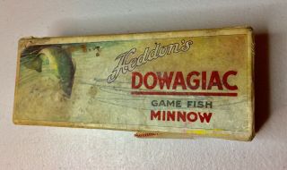 Heddon’s Dowagiac Game Fish Minnow 200 S.  F.  Box Only White