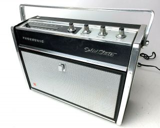 Vintage Panasonic Sg - 610 Portable Radio W/ Built In Record Player / Turntable