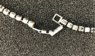 Vintage Signed Astra Clear Amber Color Rhinestone Statement Necklace Bracelet 3