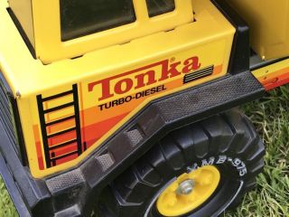 Vintage Tonka Turbo Diesel XMB - 975 Yellow 16 