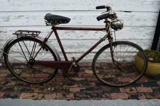 Vintage 50s Rare Cycles Automoto France Bicycle Bike Cycle For Restoration