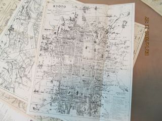 (5) JAPAN WWII MAPS NAGASAKI OSAKA TOKYO NAGOYA KYOTO MILITARY U.  S.  RESTRICTED 3
