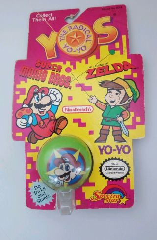 Vintage Spectra Star Nintendo Yo - Yo 1534 Mario Bros And Zelda In Package