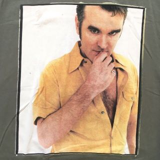 Vintage Morrissey Tour Shirt Oye Esteban Blue Grapes Medium 1999 90s Concert 2