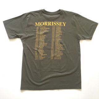 Vintage Morrissey Tour Shirt Oye Esteban Blue Grapes Medium 1999 90s Concert 3