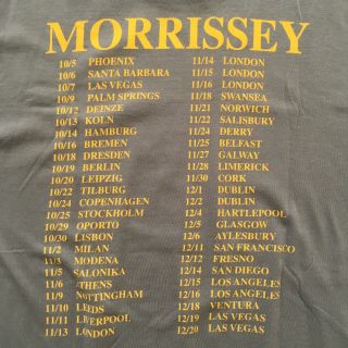 Vintage Morrissey Tour Shirt Oye Esteban Blue Grapes Medium 1999 90s Concert 4