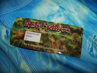 NWT Vintage IRON MAIDEN SEVENTH SON OF A Dragonfly Surf Board Shorts 29 - 30 4
