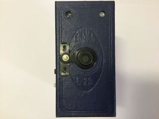 BLUE ENSIGN E29 Antique / Vintage Box Camera - Box & Instructions 3