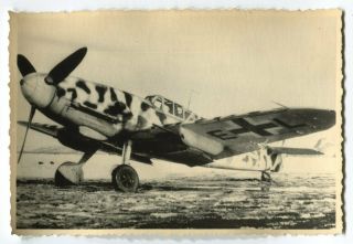 German Wwii Archive Photo: Luftwaffe Messerschmitt Bf 109 Aircraft
