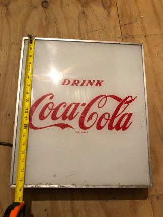 Vintage Drink Coca Cola Lightup Sign 1950’s 1960’s Advertising 2