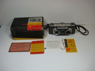 Vintage Kodak Stereo Camera - Anaston F/3.  5 Lenses - Box - 061215