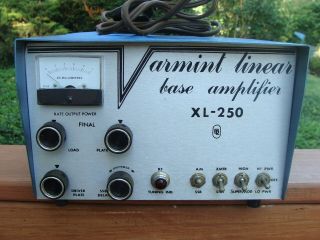 Vintage Varmint Linear Base Amplifier Xl - 250 - & Turns On