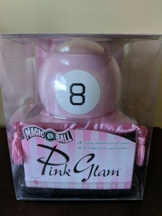 Nib Vintage Pink Glam Magic 8 Ball From Mattel.  Rare And Hard To Find.