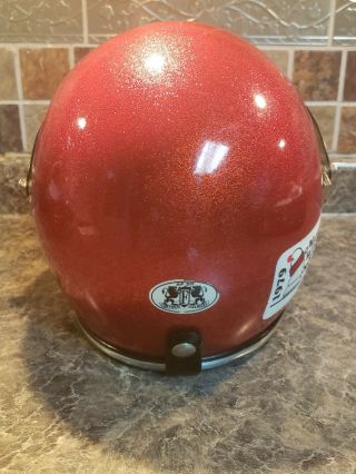 RARE Vintage Arthur Fulmer AF - 20 Metallic Red Helmet 1970 ' s 6