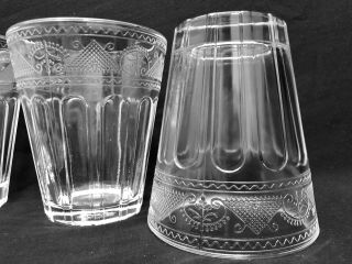 Vintage Ralph Lauren Crystal Emma Set Of 8 Double Old Fashioned Rare Euc