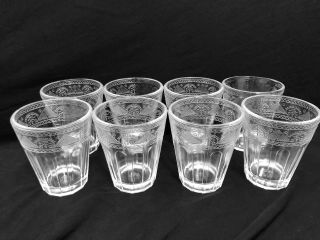 Vintage Ralph Lauren Crystal Emma Set of 8 Double Old Fashioned Rare EUC 2