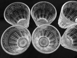 Vintage Ralph Lauren Crystal Emma Set of 8 Double Old Fashioned Rare EUC 4