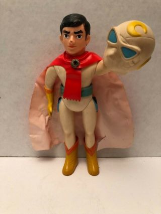 1970’s Vintage Bandai Moonman W/ Removeable Mask 7” Vinyl Figure