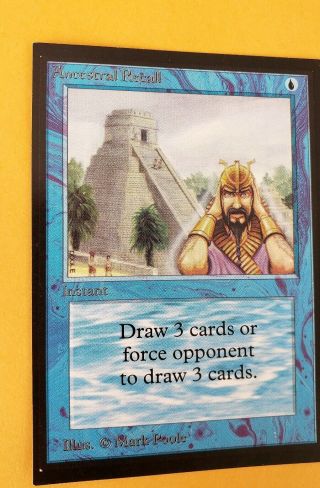 Vintage Magic | MTG Collector ' s Edition [CE] Ancestral Recall Power 9 3