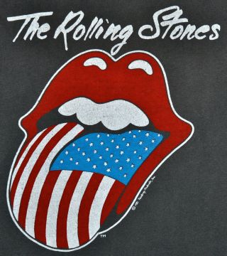 Vintage 80s 1981 The Rolling Stones North American Rock Concert Tour T Shirt S