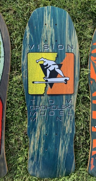 1987 Vintage Vision Tom Groholski Hurricane Skateboard