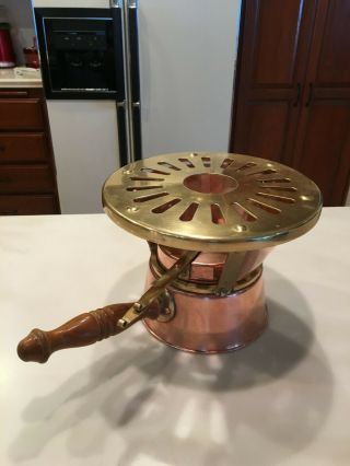 Vintage Copper Bazar Francais Fondue Cookware Vintage Kitchenware.