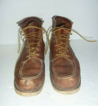 Vintage Red Wing Moc Toe Irish Setter Boots Size 13