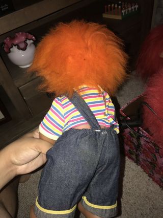 Giant Dam Vintage Troll Orange Hair 2