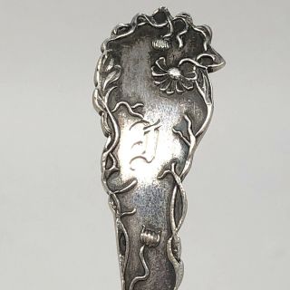 Paye Baker P&B Sterling Silver DAISY FIGURAL Iced Tea Spoon Floral Bowl 7 Mono D 4
