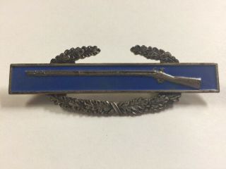 Wwii Us Army Combat Infantry Badge Sterling Cib Ww2