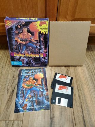 Duke Nukem Ii 2 Big Box Pc Apogee 3.  5 " Floppy Disk 1993 Vintage Ms - Dos Game