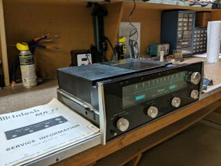 Vintage McIntosh MR 77 FM Tuner with Manuals and Mounting brackets 5