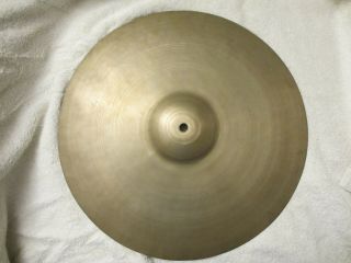 Vintage A.  Zildjian 14 1/4 " 1st Stamp 724s Is G Cymbal Signed Under Bell In Ink
