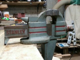 Vintage Stanley Bench Vise Clamp On 3 " Jaws No.  766.