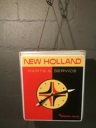 Vintage Ford Holland Light Up Wall Clock Parts & Service Sperry Rand