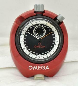 Vintage Omega Split Second Timer Chrono Stopwatch Holder Case Rattapante Swiss