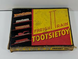 Vintage Tootsietoy Freight Train 6 Piece Set - No.  5550