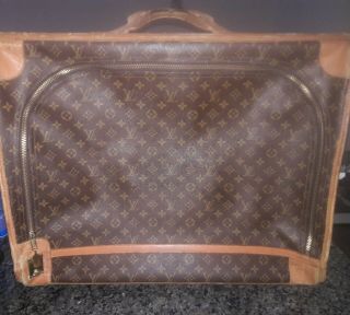 Auth Vintage Louis Vuitton French Co Monogram Suitcase Luggage Saks Fifth Avenue