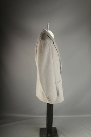 Vtg Men ' s 1950s 3pc Suit Jacket L - XL Pants 38x31 50s Gray Wool 7215 3