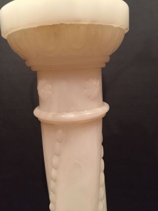 Vintage Marble Alabaster Column Italian Table Lamp 4